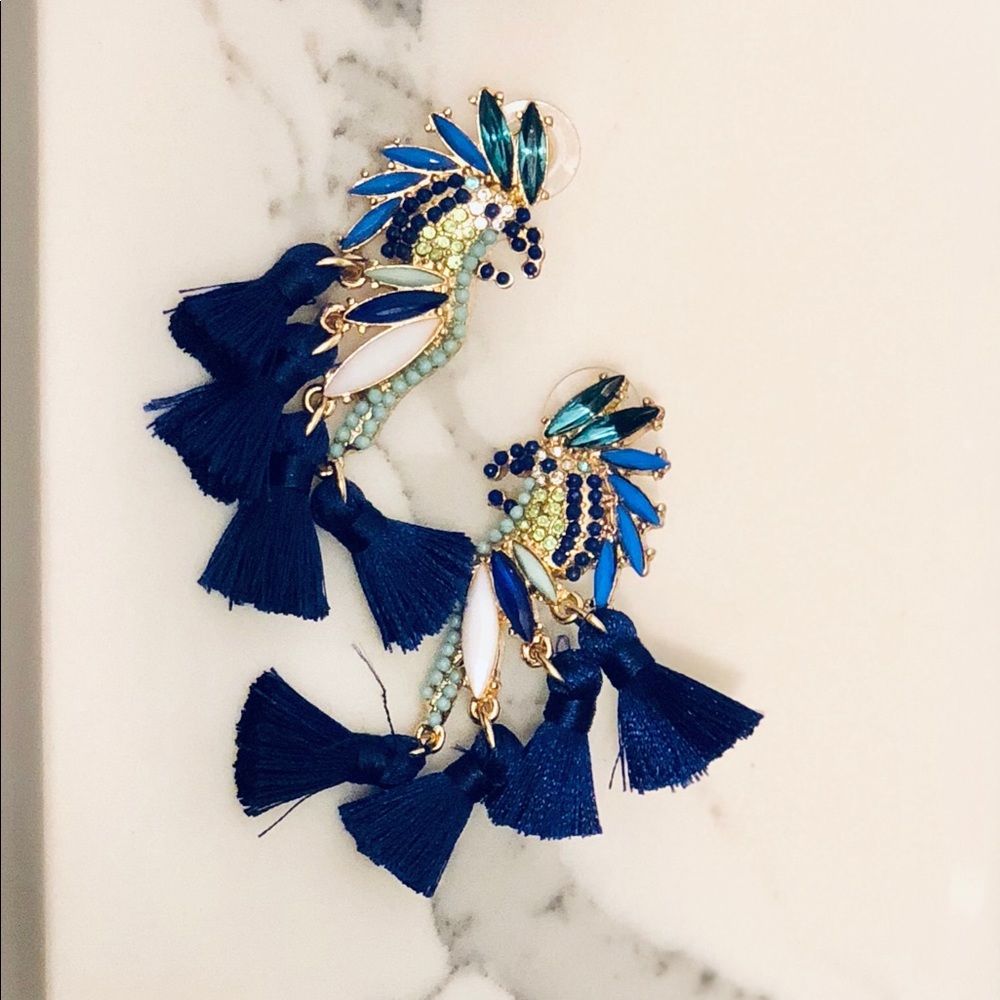 Bird Tassel Earrings